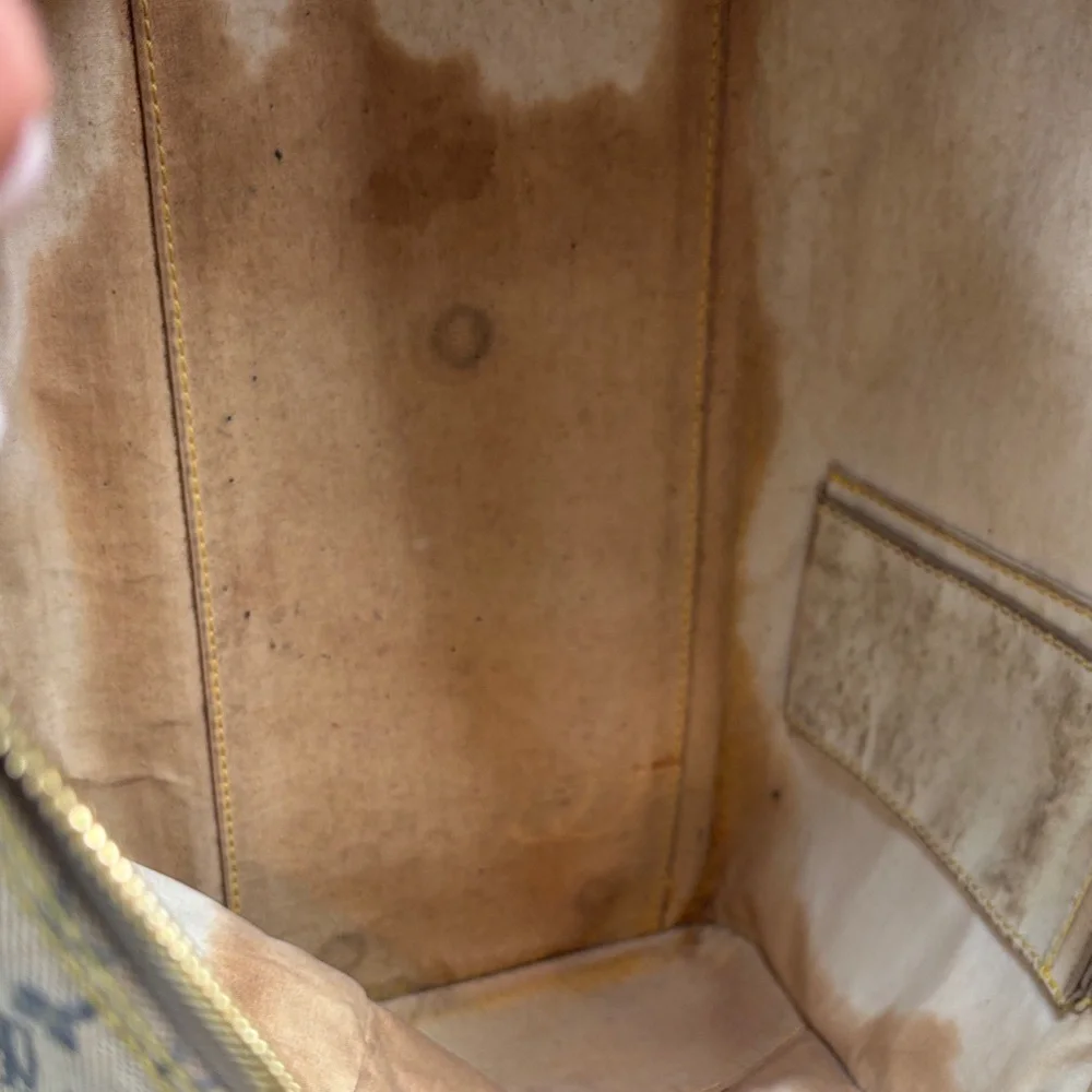 Louis Vuitton Leather Monogram Marie Hand Blue Dome Boston Bag - Picture 13 of 15